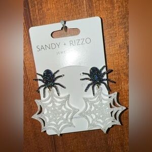 Sandy + Rizzo Spider Web Earrings